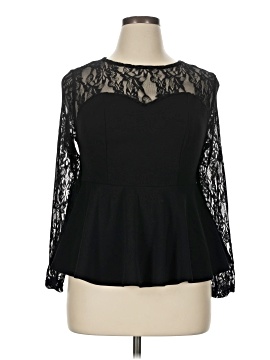 Shein Curve Long Sleeve Blouse