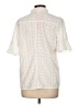 Lilly Pulitzer 100% Polyester Ivory Short Sleeve Blouse Size 12 - photo 2