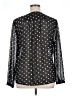 Urban Coco 100% Polyester Polka Dots Black Long Sleeve Blouse Size XL - photo 2