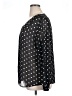 Urban Coco 100% Polyester Polka Dots Black Long Sleeve Blouse Size XL - photo 5