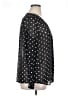 Urban Coco 100% Polyester Polka Dots Black Long Sleeve Blouse Size XL - photo 4