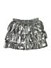Franki by Francesca's 100% Polyester Metallic Silver Skirt Size 14 - photo 2
