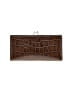 Burberry 100% Leather Brown Croc Embossed Leather Wristlet One size - photo 1