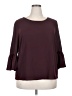 Elle Burgundy 3/4 Sleeve Top Size XXL - photo 1