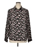 Allegra K 100% Polyester Floral Black Long Sleeve Blouse Size XL - photo 1