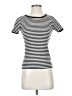 J.Crew Stripes Ivory Short Sleeve Turtleneck Size XS - photo 1