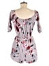 One Clothing 100% Rayon Floral Gray Romper Size M - photo 2