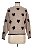 Six/Fifty Hearts Tan Pullover Sweater Size L - photo 1