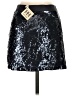 Haute Hippie 100% Silk Silver Silk Skirt Size XS - photo 2