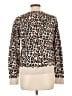 A New Day 100% Cotton Animal Print Brown Pullover Sweater Size L - photo 2