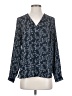 Banana Republic 100% Polyester Blue Long Sleeve Blouse Size XS - photo 1