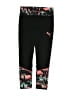 Puma Graphic Black Active Pants Size 7 - photo 1