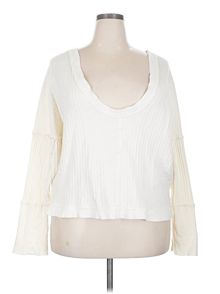 Pre-owned We The Free Cardigan Sweater In White