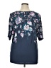 Colleen Lopez Blue Short Sleeve Blouse Size 1X - photo 2