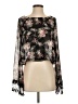Deckers 100% Polyester Black Long Sleeve Blouse Size S - photo 1