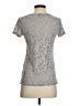 Ann Taylor LOFT Metallic Silver Short Sleeve T-Shirt Size S (petite) - photo 2