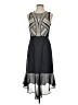 Tibi Chevron-herringbone Aztec Or Tribal Print Color Block Solid Gray Cocktail Dress Size S (estimated) - photo 1