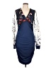 Unbranded Graphic Blue Cocktail Dress Size L - photo 1