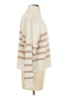 MNG Stripes Ivory Turtleneck Sweater Size XS - photo 4