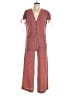 Max Studio Polka Dots Red Jumpsuit Size L - photo 1