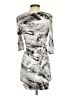 Helmut Lang Graphic Gray Cocktail Dress Size S - photo 2
