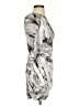 Helmut Lang Graphic Gray Cocktail Dress Size S - photo 4
