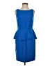 Ann Taylor Solid Blue Cocktail Dress Size 4 - photo 1