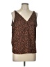 Old Navy 100% Polyester Brown Sleeveless Top Size L - photo 1