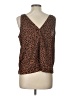 Old Navy 100% Polyester Brown Sleeveless Top Size L - photo 2