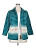 JCPenney Stripes Teal Blazer Size 20 - photo 1