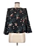Japna 100% Polyester Black 3/4 Sleeve Blouse Size M - photo 1