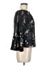 Japna 100% Polyester Black 3/4 Sleeve Blouse Size M - photo 4