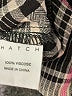 Hatch 100% Viscose Houndstooth Gray Long Sleeve Blouse Size Sm Maternity (1) - photo 7