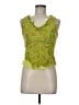 Sigrid Olsen 100% Rayon Green Sleeveless Blouse Size 6 - photo 1