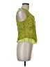 Sigrid Olsen 100% Rayon Green Sleeveless Blouse Size 6 - photo 4