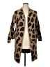Dreamers Animal Print Brown Cardigan Size XL - photo 1