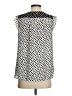 Ann Taylor LOFT 100% Polyester Silver Sleeveless Blouse Size S - photo 2