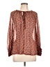 Roommates 100% Polyester Brown Long Sleeve Blouse Size L - photo 1
