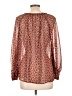 Roommates 100% Polyester Brown Long Sleeve Blouse Size L - photo 2