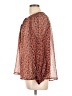 Roommates 100% Polyester Brown Long Sleeve Blouse Size L - photo 5