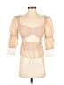 LPA 100% Polyester Tan 3/4 Sleeve Blouse Size XS - photo 1