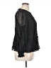 Ann Taylor LOFT 100% Polyester Black Long Sleeve Blouse Size XL - photo 4