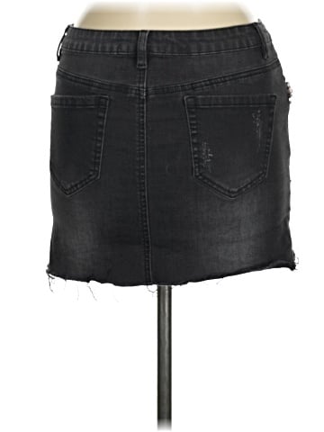 Angel Kiss Denim Skirt (view 2)