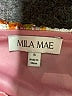 Mila Mae 100% Polyester Print Orange Casual Dress Size S - photo 7