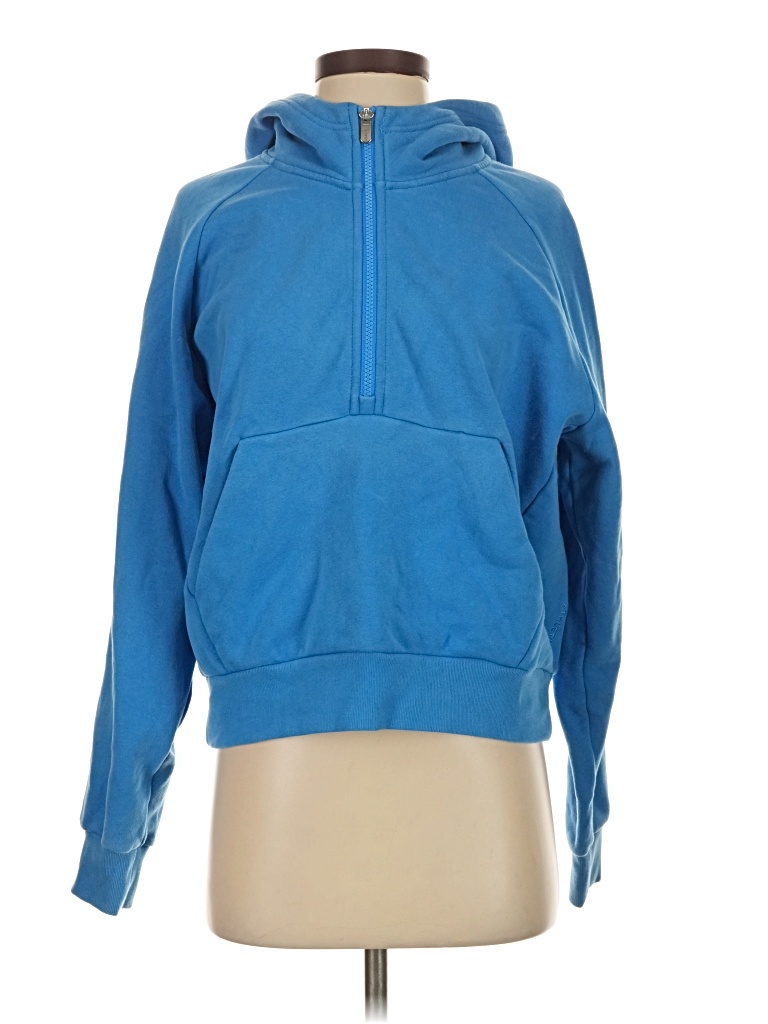 Pre-owned Athleta Pullover Hoodie In Blue