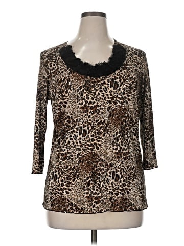 Brittany Black 3/4 Sleeve T-Shirt (view 1)