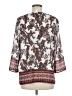 violet b. 100% Polyester Paisley Ivory 3/4 Sleeve Blouse Size M - photo 2