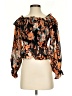 Flying Tomato 100% Polyester Orange 3/4 Sleeve Blouse Size S - photo 1