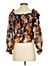 Flying Tomato 100% Polyester Orange 3/4 Sleeve Blouse Size S - photo 2
