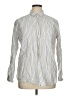 Zara Stripes Ivory Long Sleeve Button-Down Shirt Size XL - photo 1